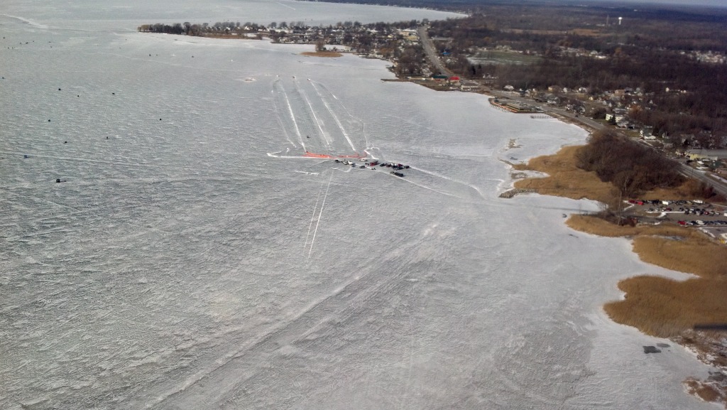 02 feb 15 winter ice bouvier bay lake st clair drag strips racing