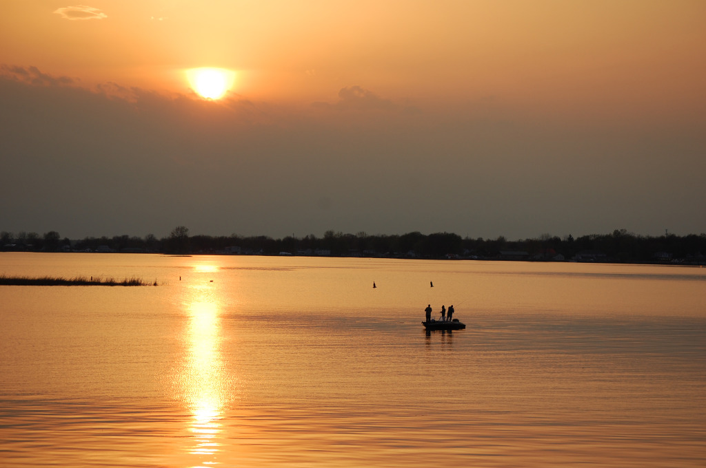 05 may fishing at sunset