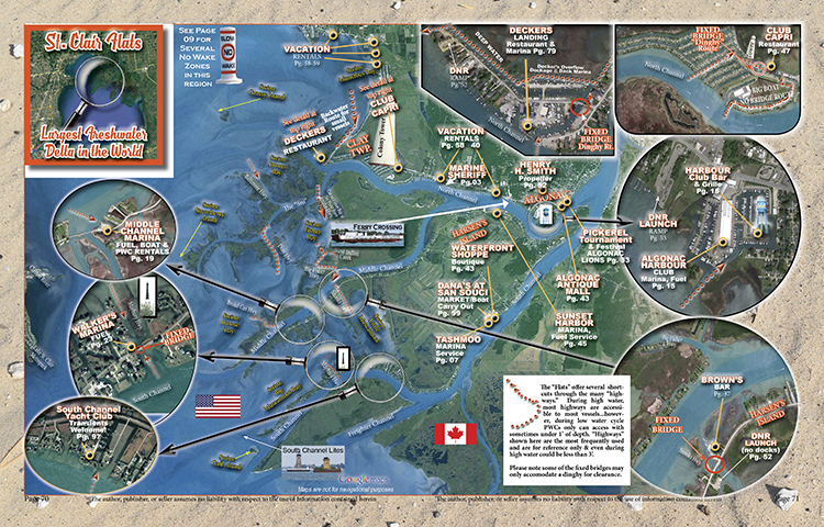Harsen's Island map